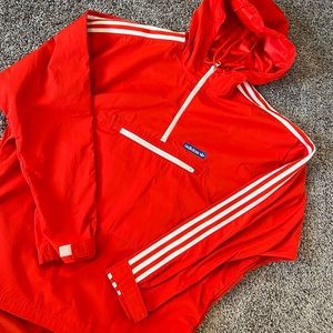 Mens Adidas Jacket. Orange size Medium.
